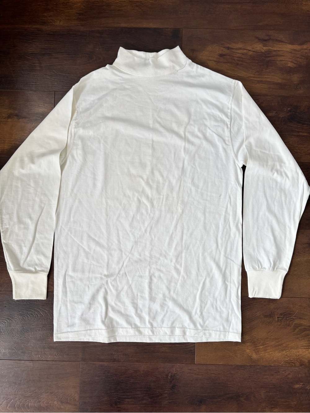 Vintage Fruit of the Loom White Mock Neck Shirt Men’s M